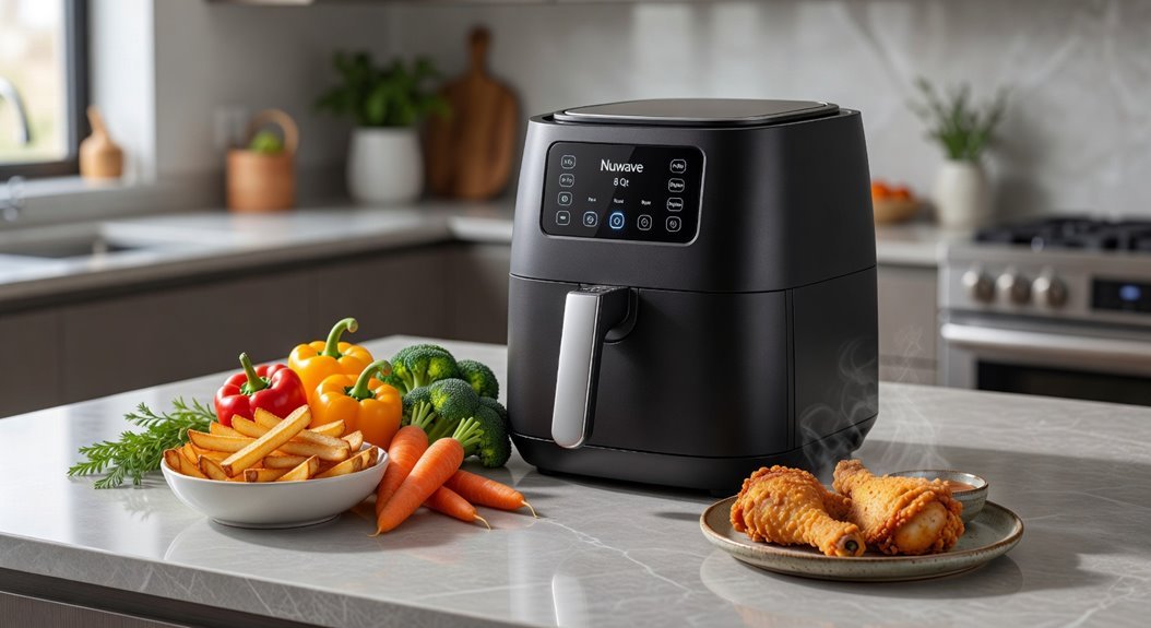 8 quart air fryer powerful flashy reliable