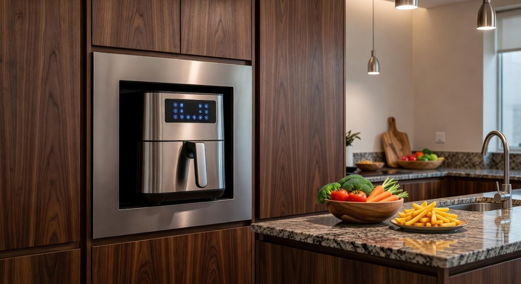 built in air fryer versatility and features