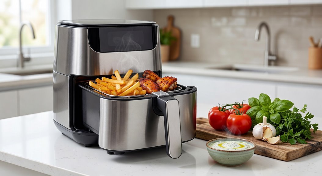 convert oven to air fryer temp time adjustments