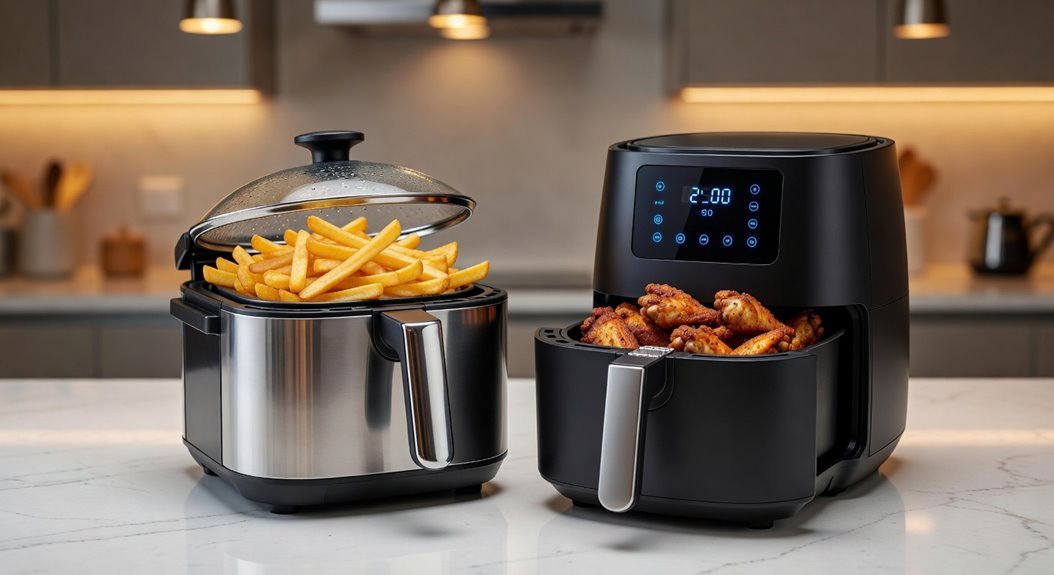 deep fryer delivers crispier fuller crunch