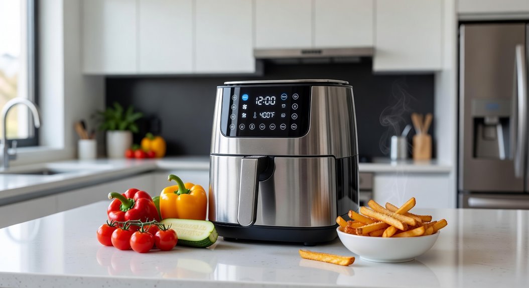 digital air fryer electronic controls versatile presets