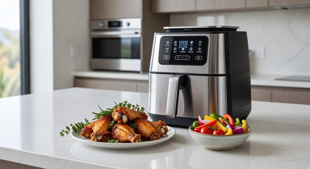 glass 6 in 1 ninja crispi air fryer