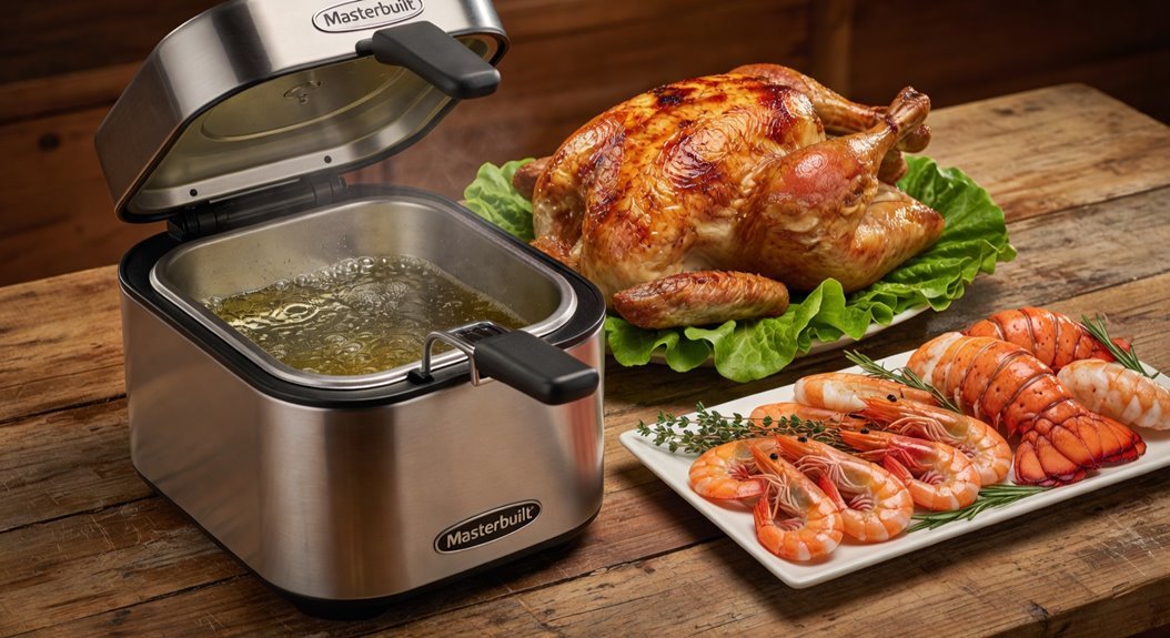 turkey up to 20 pounds 10 liter seafood capacity